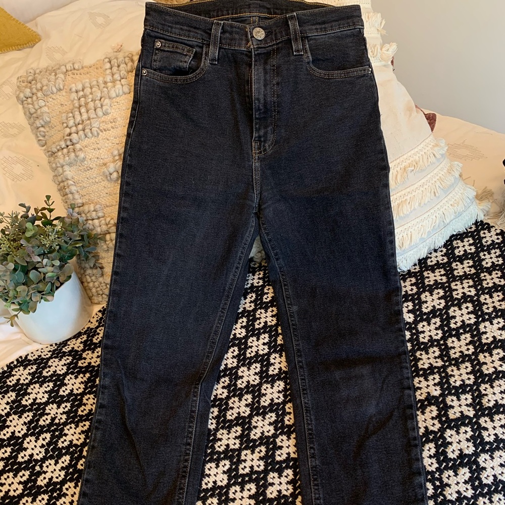 BDG High Rise Denim, Worn Black Wash